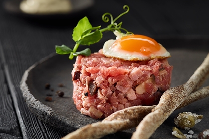 Saftschinken-Beef Tartar